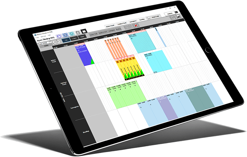 Easily manage your multi-activity calendar with Apex Timing commercial management software